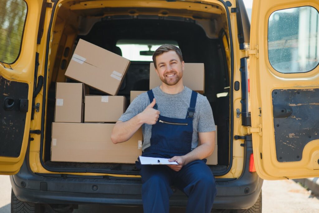 young delivery man courier in uniform hold documen 2025 03 15 19 36 59 utc